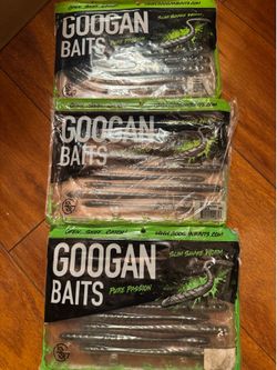 Googan Baits Slim Shake Worm & 5in Lunker Logs 5 Packs $20 obo