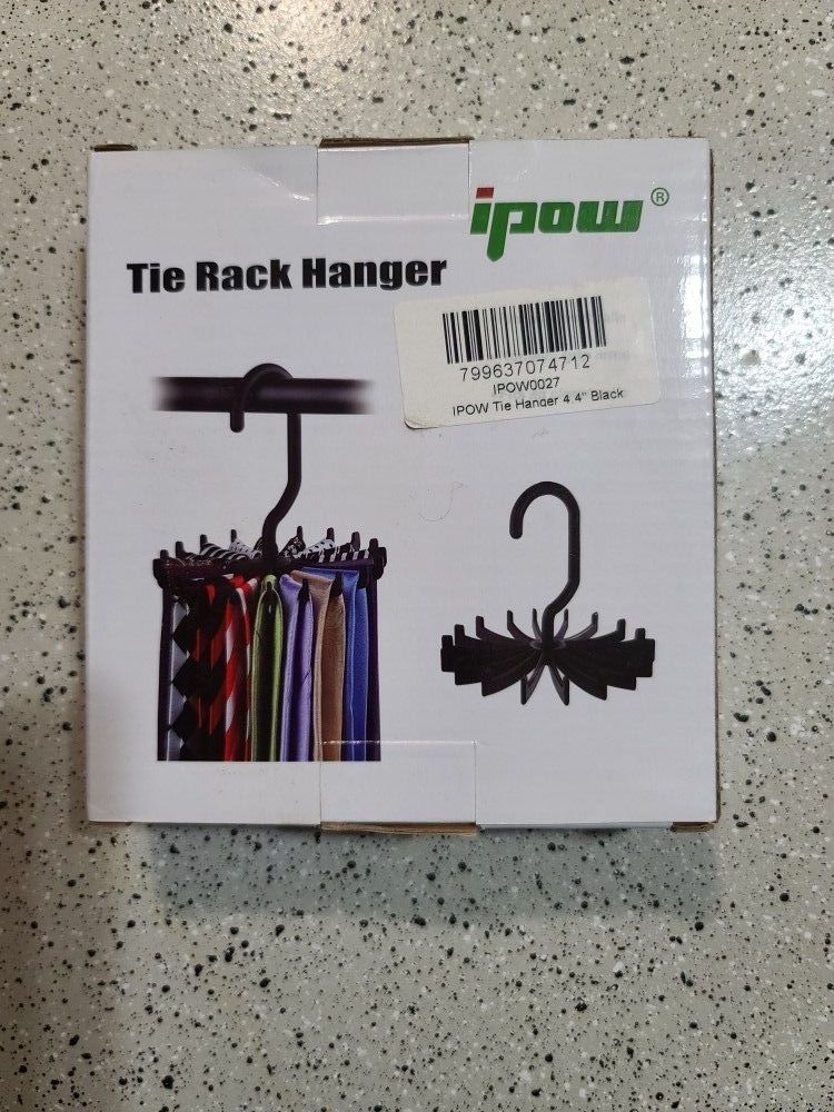 IPOW Twirl Tie Rack Belt Hanger Holder Hook for Closet Organizer