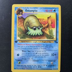 Pokemon Fossil 1st Edition Omanyte