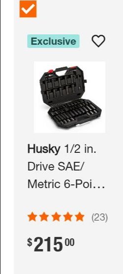 1/2 in. Drive SAE/Metric 6-Point Impact Socket Set (56-Piece)