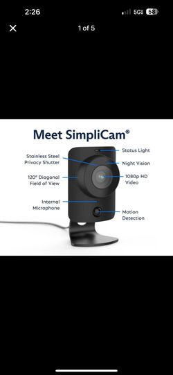 SimpliSafe Wi-Fi camera