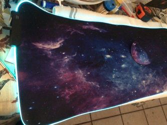 Long, Colorful RGB Mouse Pad ( 31”X12” )  USB