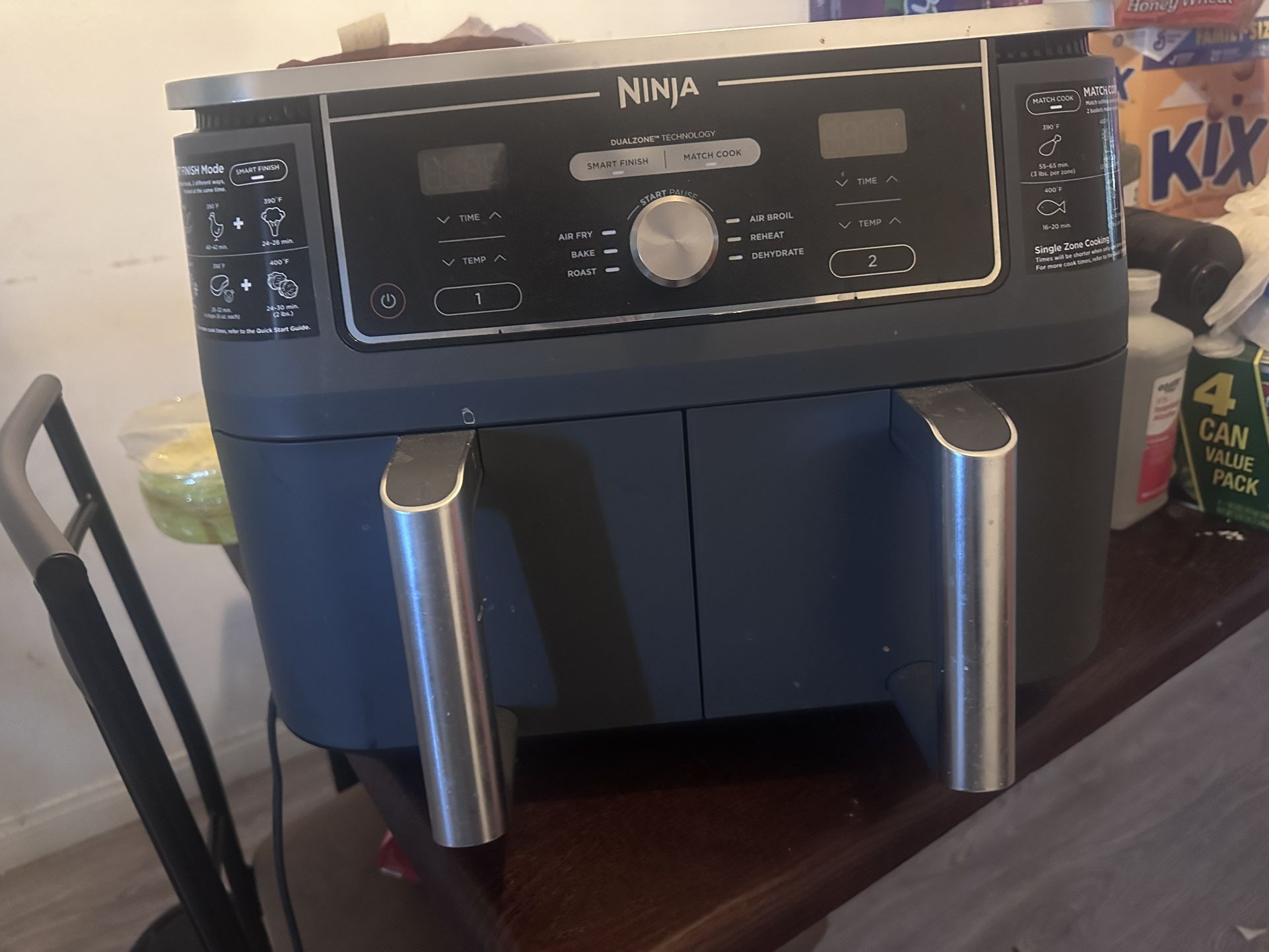 HERJA* FOO Model D2A XL 2-BASO AIR FRYER