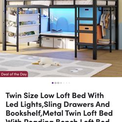 Low Loft Bed - Twin 