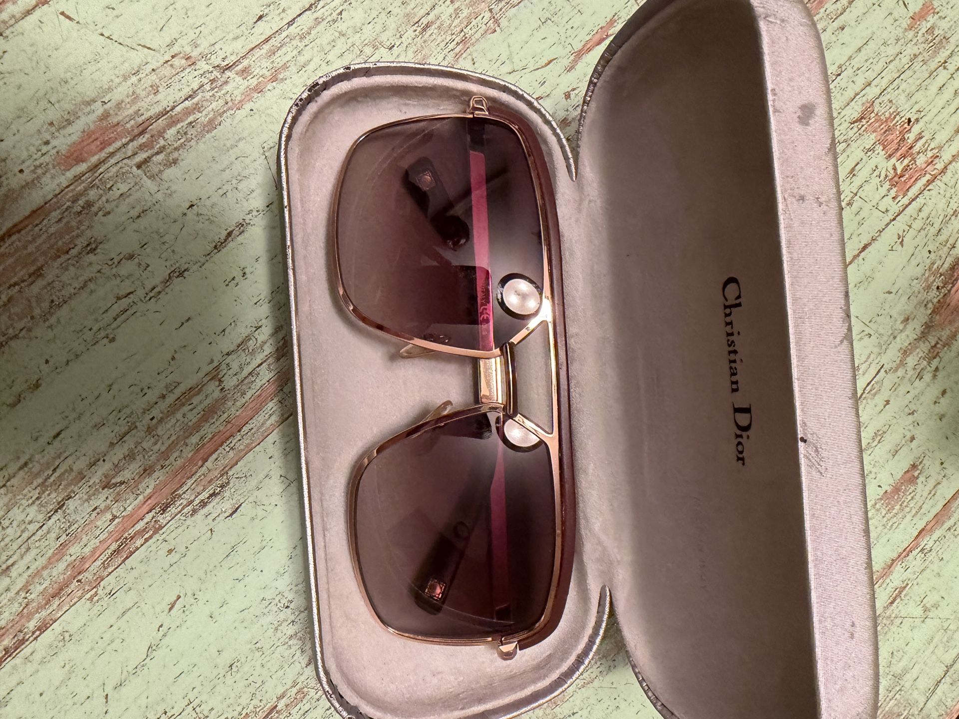 Christian Dior MCC01 5AF NP Gold & Brown Sunglasses