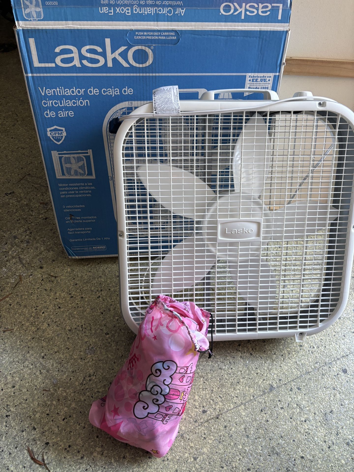 Fan & Blow Up Tent - see next pic to explain