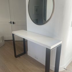 Concrete Steel Bar Table Console