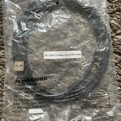 OEM 6ft. USB 2.0 A Male to Mini-B 5-Pin Male Cable