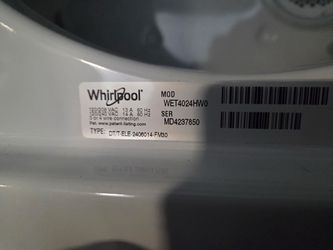 Whirlpool Washer/Dryer (Stackable)