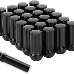 M14x1.5 Lug Nuts for Silverado Suburban Sierra 1500 Escalade Tahoe
Traverse Yukon, 24pcs 14x1.5 Black Lug Nuts Long Extended XL 7 Spline with (706)
