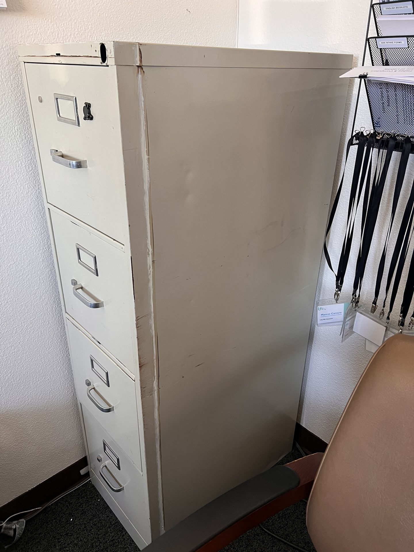 Large Keyless 5 Drawer File Cabinet
