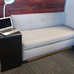 High Quality Sofa 60" Long Thick Fabric Real Wood Frame 