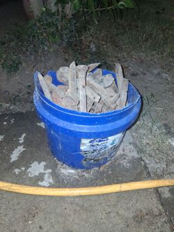 Antique railroad ties whole bucket
