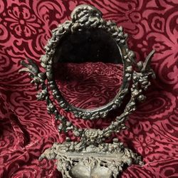 Old Cast Iron Vanity Mirror