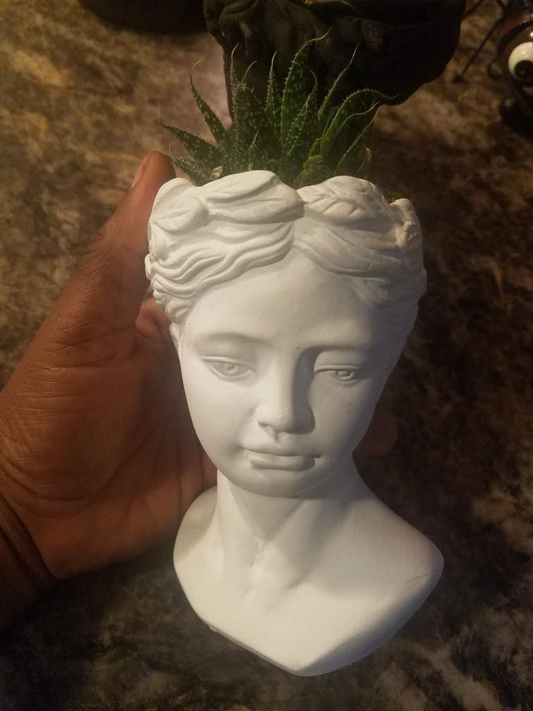 5inch Indoor/outdoor Mini Flower Greek Face Pot 