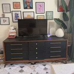 Mid-century Real Wood (heavy) 12 Drawer Dresser 