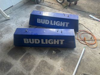 Bud Light pool table lights (2)