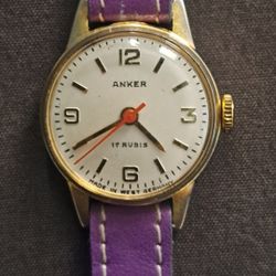 Vintage Anker 17 Rubis Mechanical Watch – Made in West Germany