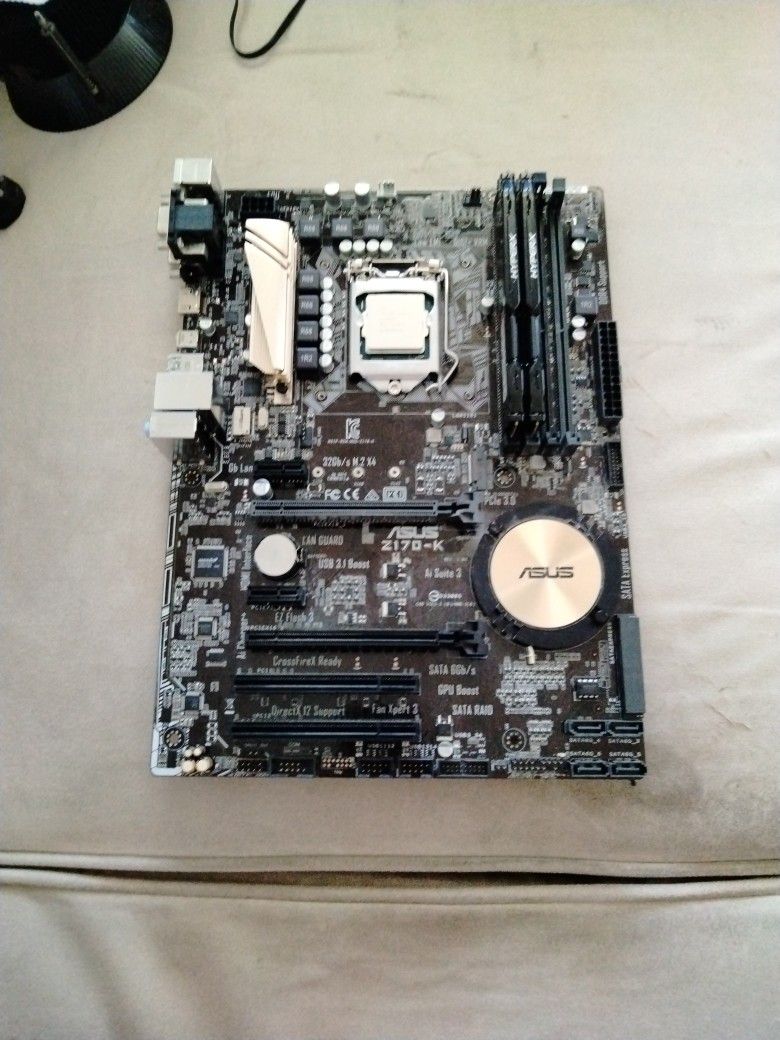 Intel i5 6600k & ASUS Z170-K motherboard & 16GB DDR4 RAM