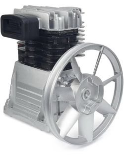 Heavy Duty Aluminum 3HP Air Compressor Head Pump Motor 145PSI 11.5CFM Twin Cylinder Single Stage engine