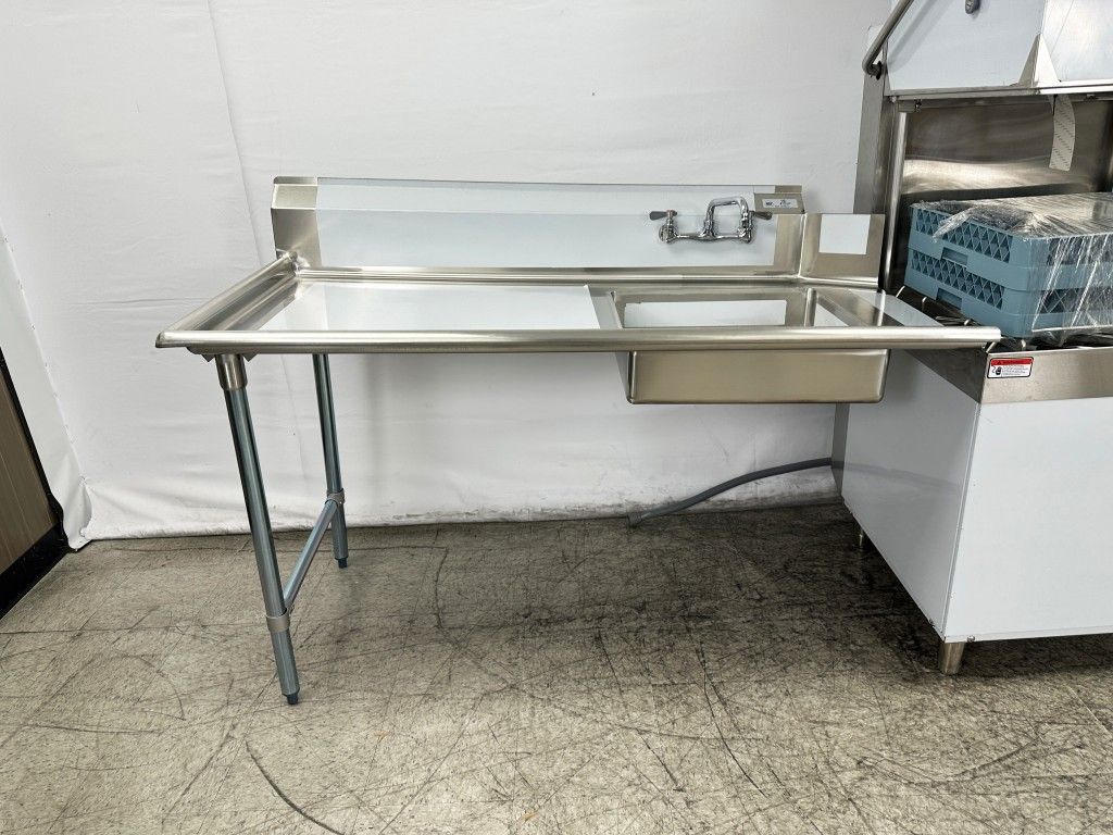 NSF Soiled Dish Table 60W x 30D x45H inches SDT-60L-318