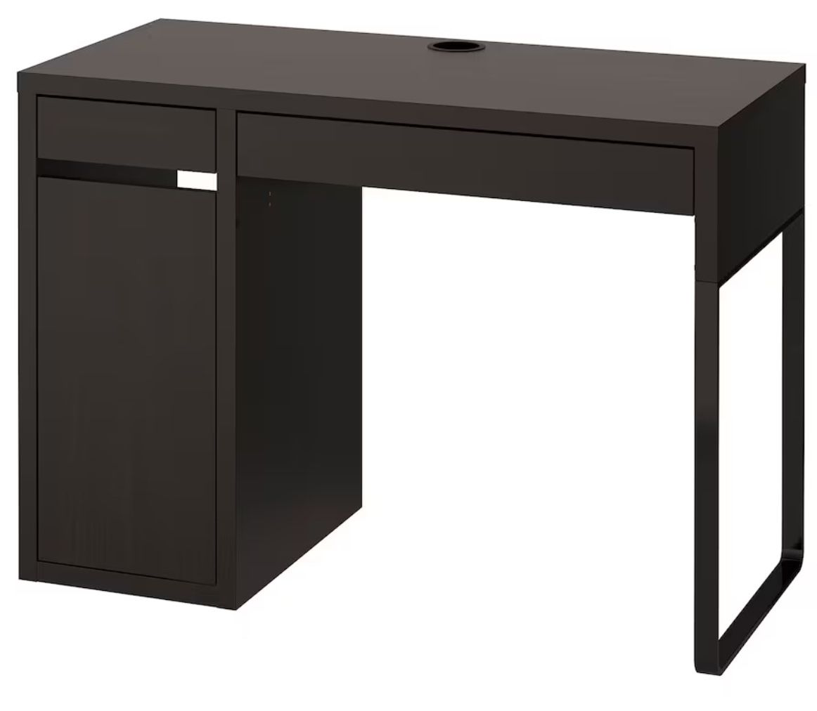 Study /work Desk, black-brown, 41 3/8x19 5/8