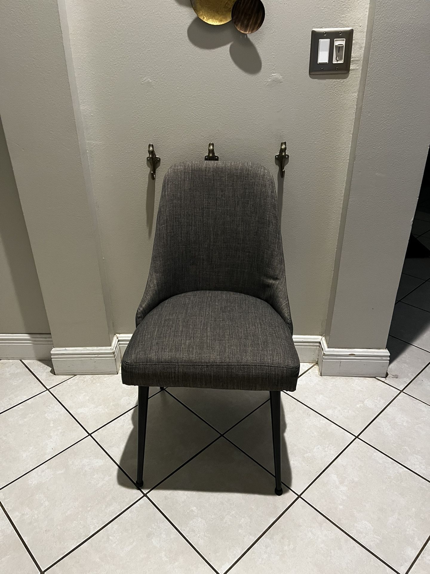One Gray Fabric Dinning Chair From Ashley Furniture 