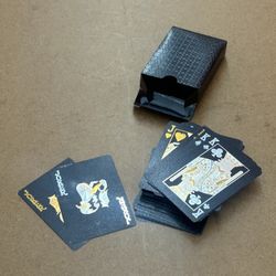 Designer PLAYING CARDS Complete Deck(BLACK) 👀 (please read description)