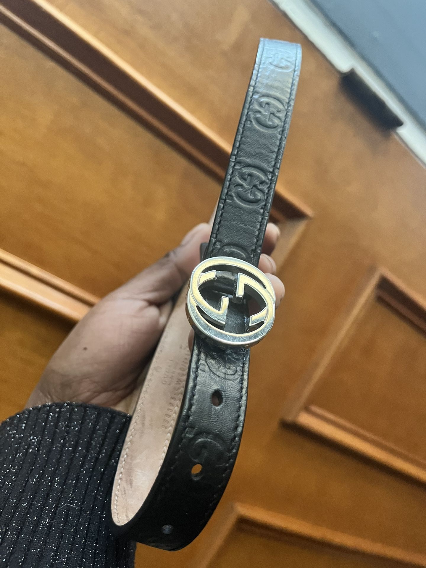 Authentic  Black Toddler Gucci Belt $180