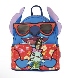 Loungefly Disney SDCC Lilo Stitch Scrump Vacation Limited Edition Mini Backpack