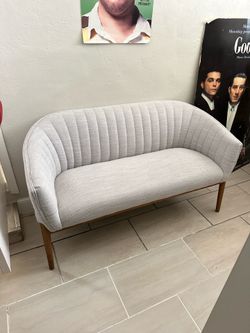 Light Blue Loveseat Couch