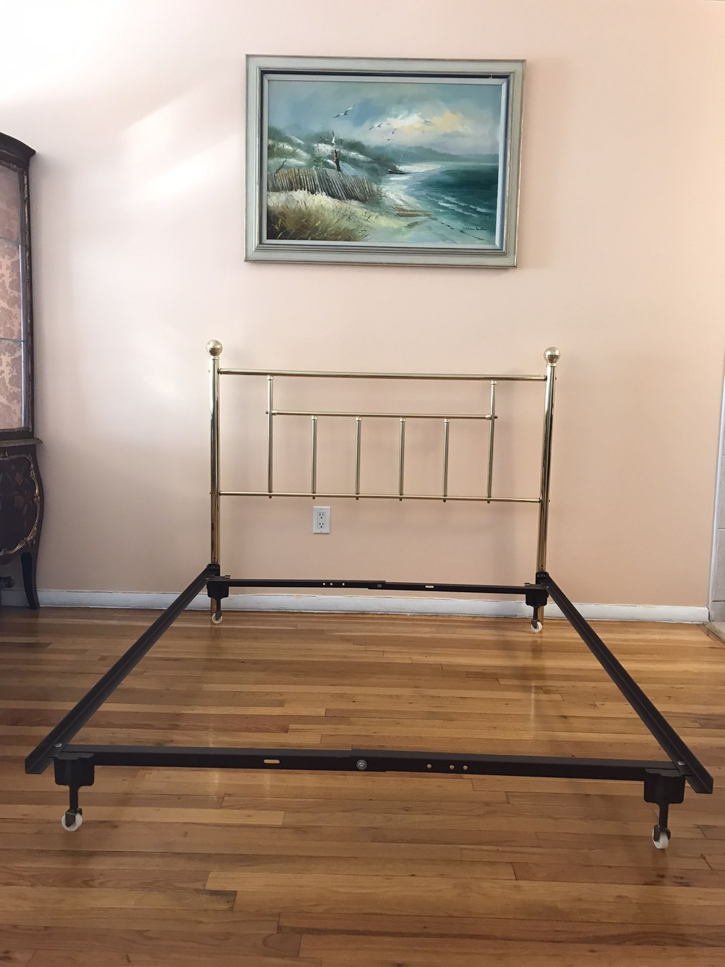 Bed by Dresher. Size Full. Brass.