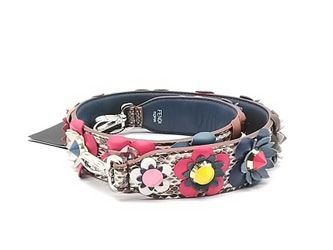 Fendi "Strap You" Leather Flower/floral Multicolor Python Base Handbag Strap Mk0126izxmia