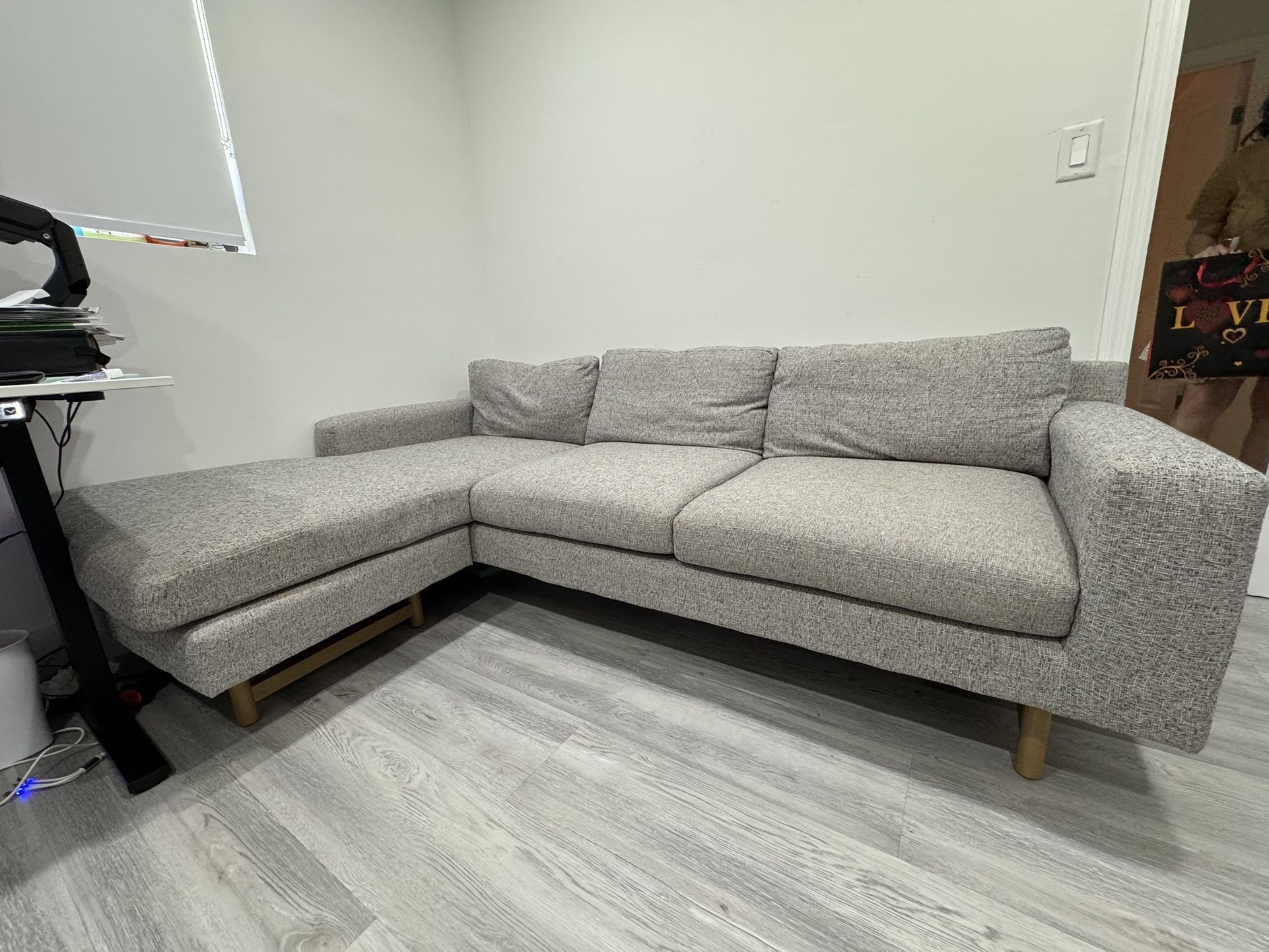 West elm Light Grey Couch