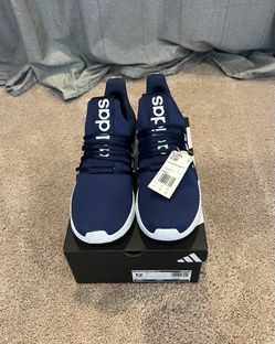 ADIDAS  Men’s Lite Racer Adapt 7.0 Slip-on Shoes Size 12 Colour Dark Blue / Halo Blue / Cloud White