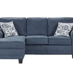 Sea blue Sofa chaise