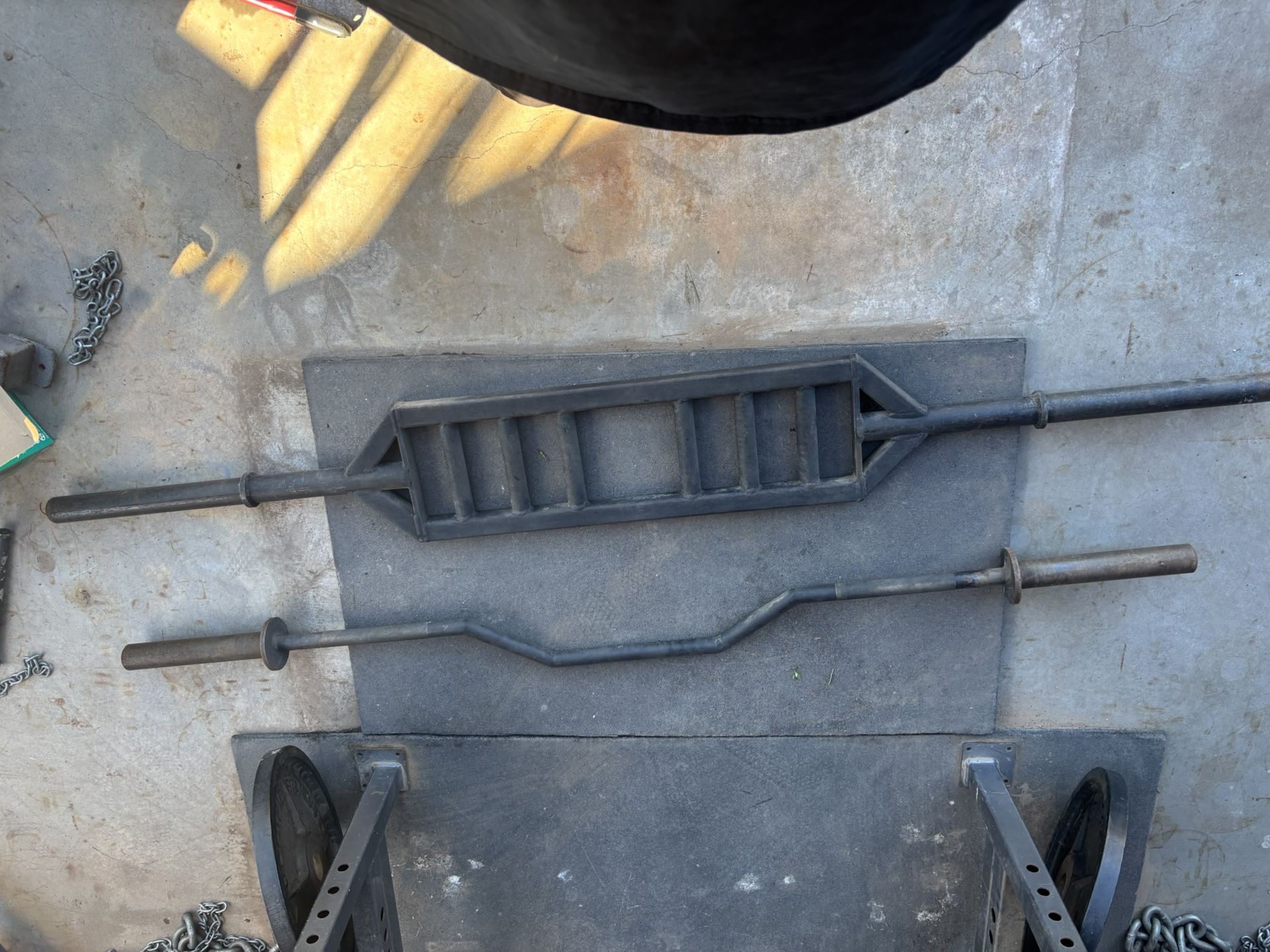 Watson  Cambered Bench Bar and Elitefts Multi Grip Bar