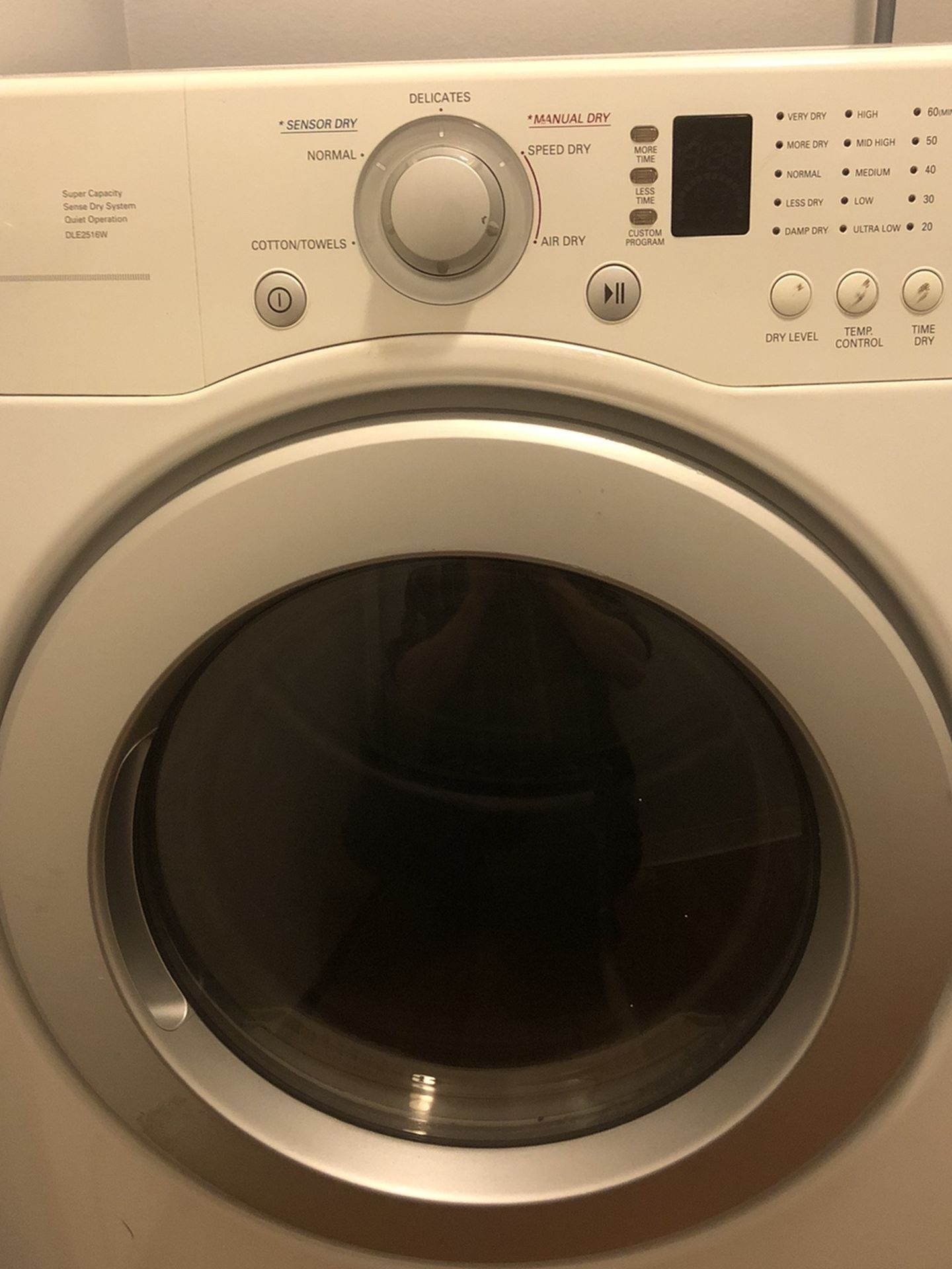LG DLE2516W Dryer Unit