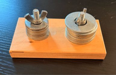 Montessori Wooden Nut and Bolt Board – Toddler Fine Motor Activity