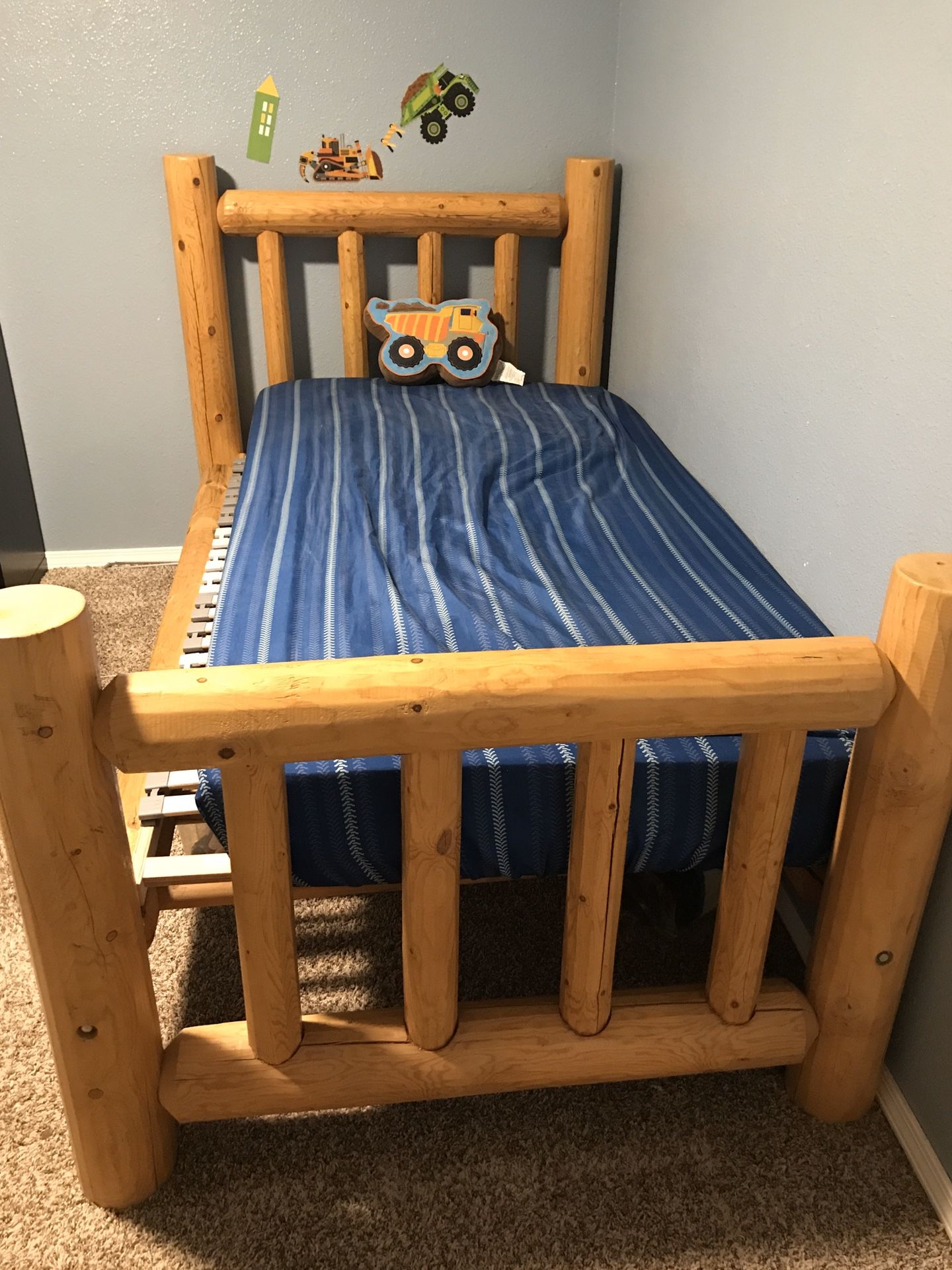 Twin Log Bed Frame