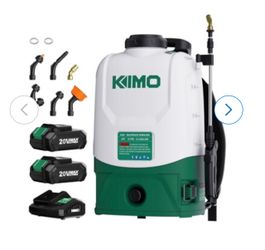 20V Max 4-3 Gallon Battery Powered Backpack Sprayer Kit 73 PSI Includes 2 2-0Ah Lithium-Ion Batteries
