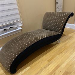 LIKE NEW- brown chaise lounge chair 