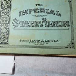Stamp Album From 1920's  with OLD stamps