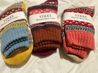 YZKKE Women Wool Socks – 3 Pairs