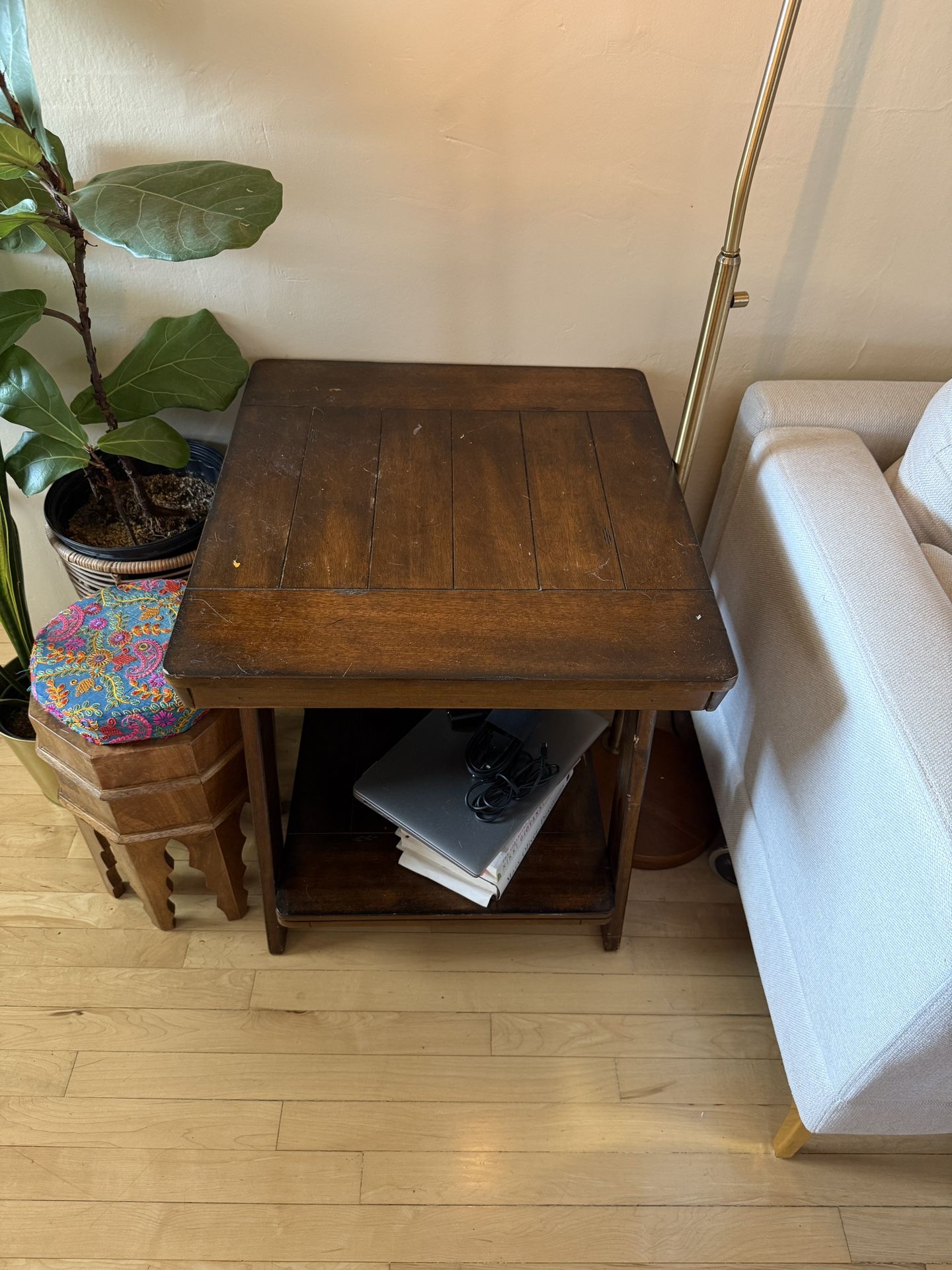 Solid Wood End table