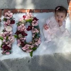 Flower Number Design 