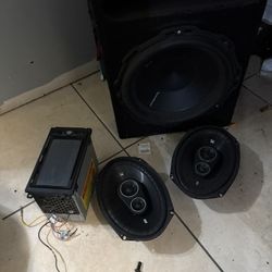 Car Audio Bass Woofer Speakers Tv Double Den Bluetooth 