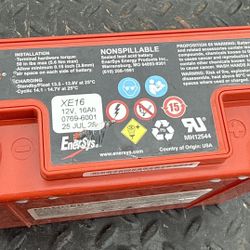 NEW EnerSys Genesis XE16 12V 16Ah AGM Batteries – 16 Available