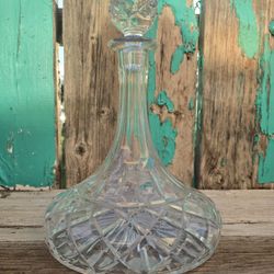 Vintage Crystal Decanter w/ Stopper