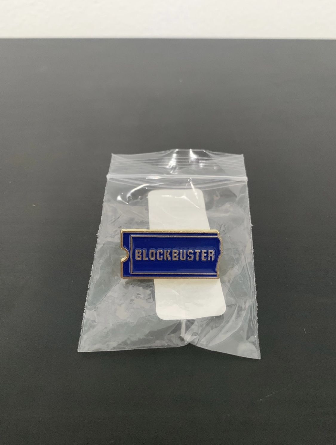 Blockbuster Pin - NEW - Sign Logo - Metal Enamel - Pinback